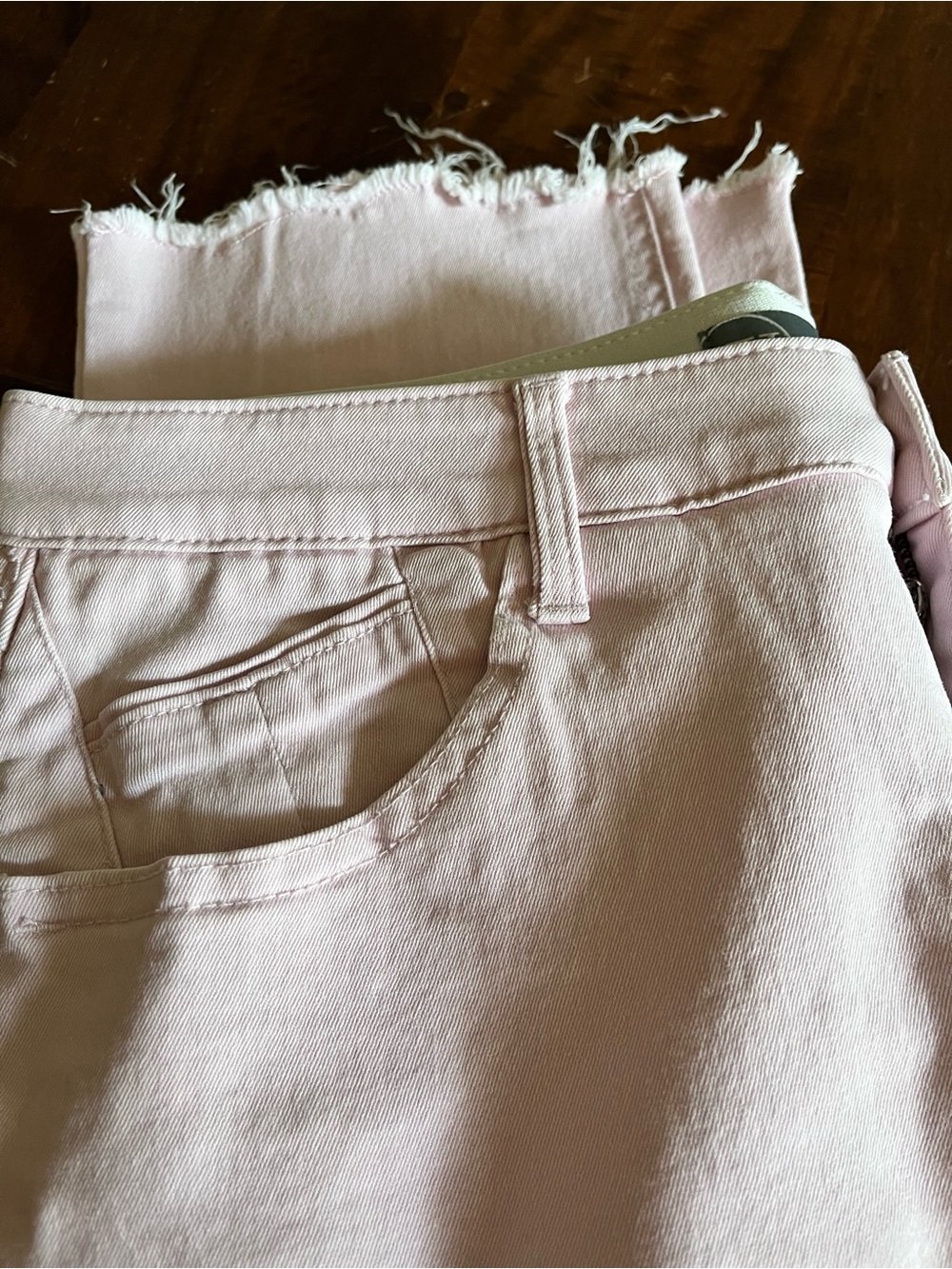 Wit & Wisdom pale pink cropped jeans